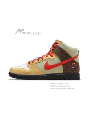 Nike SB Dunk High CZ2205-700 – Limited Edition Skate Shoes | Premium Leather & Suede, Zoom Air Cushioning, Iconic High-Top Design