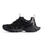 Balenciaga Runner Sneakers 825601W3XCH1000 in Black Mesh Balenciaga Runner Sneakers Black Mesh 825601W3XCH1000 Side View