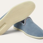Loro Piana Venice Walk Loafer Men’s Shoes Brisk Blue Suede Slip-On