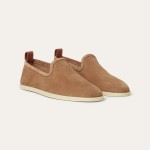 Loro Piana Venice Walk Loafer Men’s Shoes in Dark Birch Suede – Luxury Slip-On FAN1318-H15D