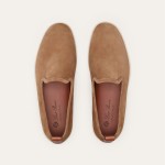 Loro Piana Venice Walk Loafer Men’s Shoes in Dark Birch Suede – Luxury Slip-On FAN1318-H15D