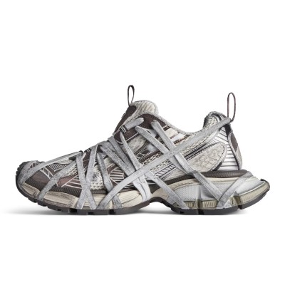 Balenciaga Runner Sneakers 778698W3XLL2097 – Coffee Brown Futuristic Chunky Designer Shoes for Men
