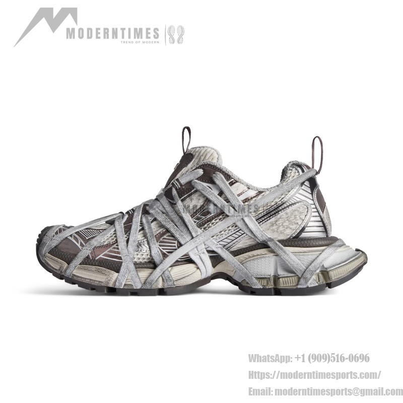 Balenciaga Runner Coffee Brown Chunky Sneakers 778698W3XLL2097 Balenciaga Runner Sneakers Coffee Brown 778698W3XLL2097 Side View