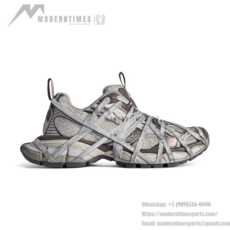 Balenciaga Runner Coffee Brown Chunky Sneakers 778698W3XLL2097 Balenciaga Runner Sneakers Coffee Brown 778698W3XLL2097 Side View