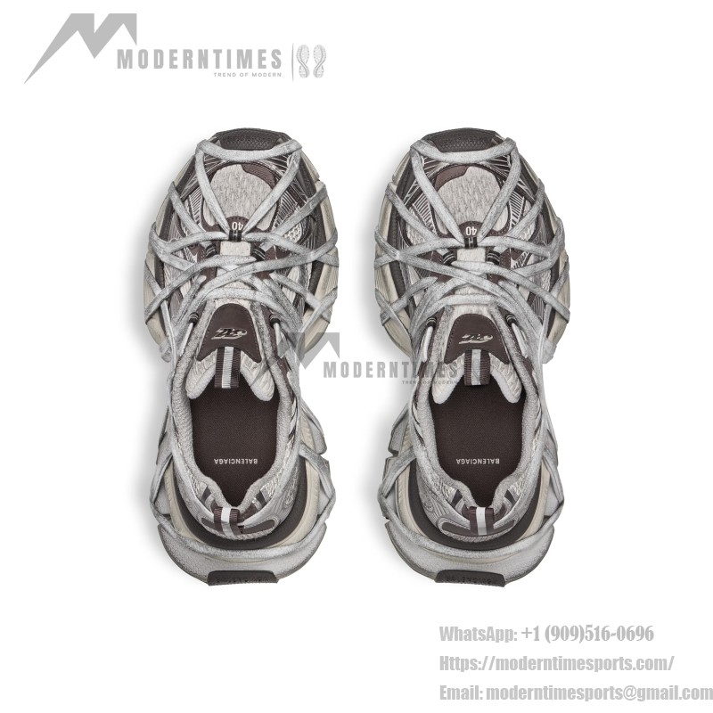 Balenciaga Runner Coffee Brown Chunky Sneakers 778698W3XLL2097 Balenciaga Runner Sneakers Coffee Brown 778698W3XLL2097 Side View