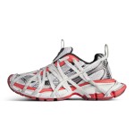 Balenciaga Red White Runner Sneakers – Model 778698W3XLL1261 Balenciaga Runner Sneakers 778698W3XLL1261 red and white futuristic chunky shoes