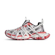 Balenciaga Runner Sneakers 778698W3XLL1261 – Red White Futuristic Chunky Designer Shoes for Men