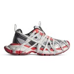 Balenciaga Red White Runner Sneakers – Model 778698W3XLL1261 Balenciaga Runner Sneakers 778698W3XLL1261 red and white futuristic chunky shoes