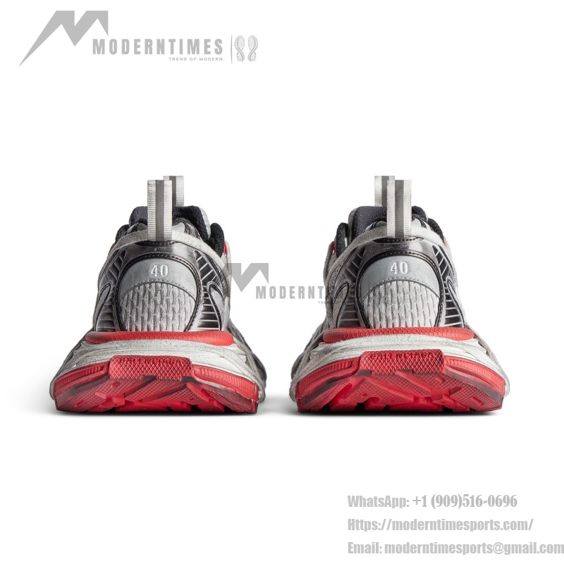 Balenciaga Red White Runner Sneakers – Model 778698W3XLL1261 Balenciaga Runner Sneakers 778698W3XLL1261 red and white futuristic chunky shoes