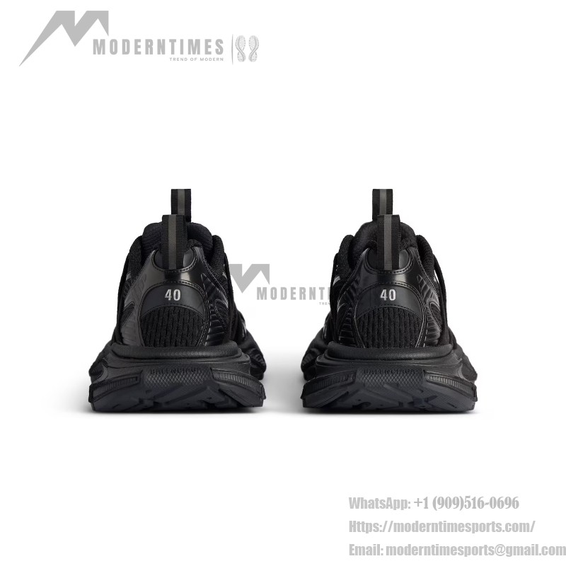 Balenciaga Runner Sneakers 825601W3XCH1000 in Black Mesh Balenciaga Runner Sneakers Black Mesh 825601W3XCH1000 Side View