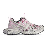 Balenciaga Runner Sneakers Pink Silver – 778697W3XLL9115 Balenciaga Runner Sneakers 778697W3XLL9115 in Pink Silver – Futuristic Mesh Chunky Shoes