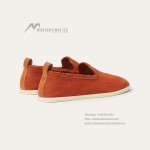 Loro Piana Venice Walk Loafer Men’s Shoes Dark Brick Suede Slip-On