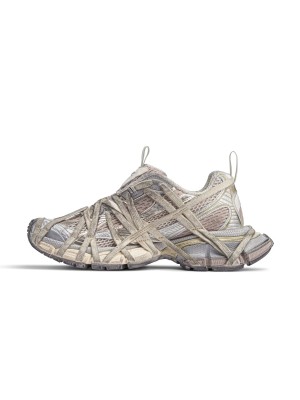 Balenciaga Runner Kith Four.Color 7.0 778697W3XLL9191- Bold Strapped Design with Multi-Layered Beige Tones for a Futuristic Look