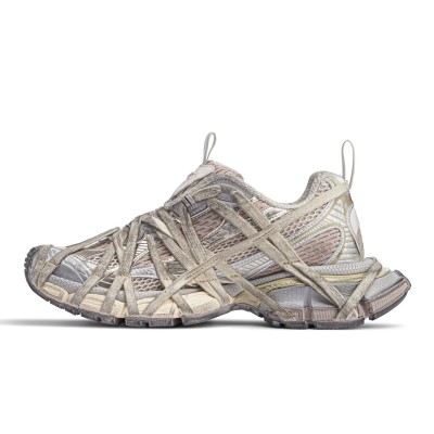 Balenciaga Runner Kith Four.Color 7.0 778697W3XLL9191- Bold Strapped Design with Multi-Layered Beige Tones for a Futuristic Look