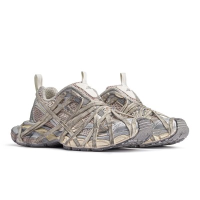 Balenciaga Runner Kith Four.Color 7.0 778697W3XLL9191- Bold Strapped Design with Multi-Layered Beige Tones for a Futuristic Look