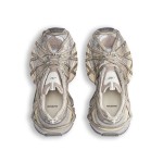 Balenciaga Runner Kith Four.Color 7.0 - Bold Strapped Beige Sneakers for a Futuristic Look Balenciaga Runner Kith Four.Color 7.0 - Beige Sneakers with Criss-Cross Straps
