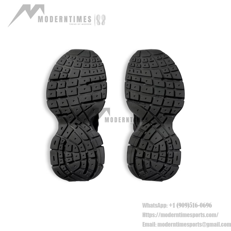 Balenciaga Runner Sneakers 825601W3XCH1000 in Black Mesh Balenciaga Runner Sneakers Black Mesh 825601W3XCH1000 Side View