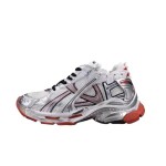 Balenciaga Runner Sneakers - Bold Silver and Red Sneakers with Superior Comfort