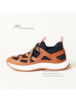 HERMES Katana Sneakers H251981ZHI2400 Marine Naturel – Men’s Luxury Designer Sport Sneakers