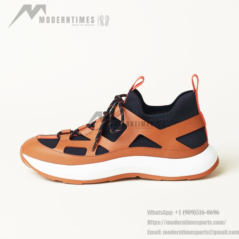 HERMES Katana Marine Naturel men luxury sport sneakers side view