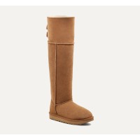 UGG ウィメンズ オーバー ザ ニー ベイリー ボタン ブーツ チェスナット 1007536 - スタイリッシュで暖かいニーハイブーツ