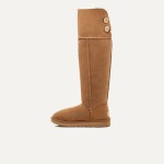 UGG Women's Over-The-Knee Bailey Button Boot Chestnut 1007536 - Over-Knee Winter Boots