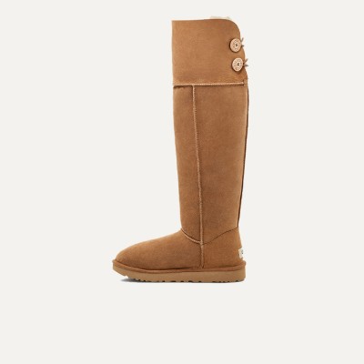 UGG Women's Over-The-Knee Bailey Button Boot Chestnut 1007536 - Stylish and Warm Over-Knee Winter Boots