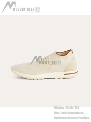 Loro Piana Loro 360 LP Flexy Walk Sneaker FAN9467-106O Men – Pure Dunes Melange Luxury Casual Shoes