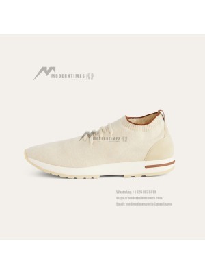 Loro Piana Loro 360 LP Flexy Walk Sneaker FAN9467-106O Men – Pure Dunes Melange Luxury Casual Shoes