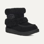  UGG 1143701 レディース オーバーザニーブーツ - 冬のブラックシープスキンブーツ