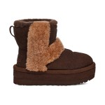 UGG Women's Platform Ankle Boots 1144046 in Dark Brown with Sheepskin Lining