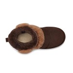 UGG Women's Platform Ankle Boots 1144046 in Dark Brown with Sheepskin Lining