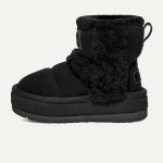 UGG Women's Platform Ankle Boots 1144046 - Black Sheepskin Winter Boots