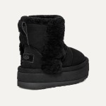 UGG Women's Platform Ankle Boots 1144046 - Black Sheepskin Winter Boots