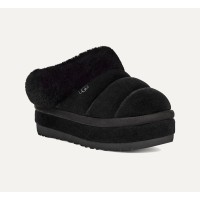 UGG レディース プラットフォームスリッパ 1146390 - 冬の快適さとスタイルを備えたブラックシープスキン