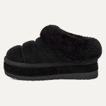 UGG レディースプラットフォームスリッパ 1146390 ブラックのシープスキン裏地付き