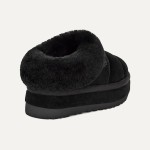 UGG レディースプラットフォームスリッパ 1146390 ブラックのシープスキン裏地付き