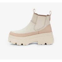 UGG Damen Brisbane Chelsea Stiefel Sea Salt 1143842-SSAL - Stilvolle Wildleder Plateaustiefel für täglichen Komfort