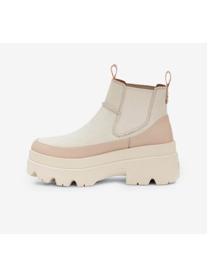 UGG ウィメンズ ブリスベン チェルシー ブーツ シーソルト 1143842-SSAL - 毎日の快適さのためのスタイリッシュなスエードプラットフォームブーツ