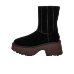 UGG 1158313 W Classic Twin Seam New Heights Schwarze Wildleder Plattformstiefel