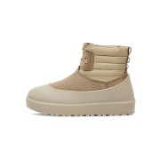 UGG Classic Mini Lace-Up Weather Boot Beige 1120849 - Waterproof Sheepskin Boots for All-Weather Comfort