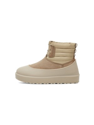 UGG Classic Mini Schnürstiefel Wetterfest Beige 1120849 - Wasserdichte Schaffellstiefel für Allwetter-Komfort