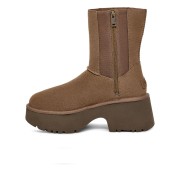 UGG Damen Classic Twin Seam New Heights Platform Stiefel Chestnut 1158313 - Modische Wildleder-Winterstiefel mit Plateau-Sohle