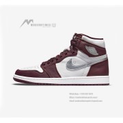 Air Jordan 1 High OG 'Bordeaux' 555088-611 Elegant Bordeaux Colorway, Classic Design