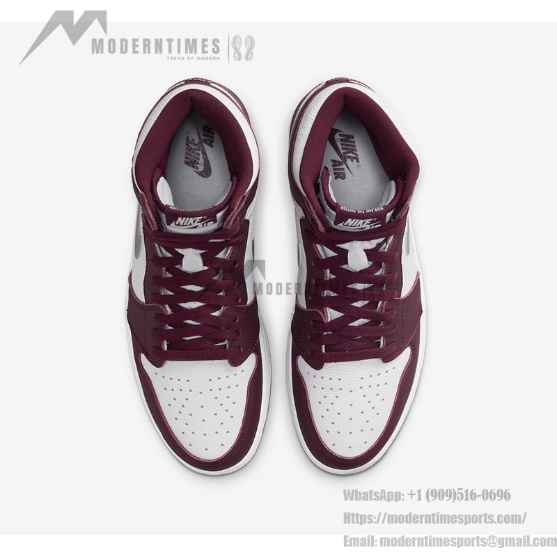 Air Jordan 1 High OG 'Bordeaux' 555088-611 with Elegant Bordeaux Colorway