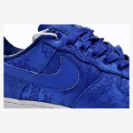 CLOT x Nike Air Force 1 'Royal University Blue Silk' - Blue Silk Sneakers with Hidden Pattern and Gum Sole