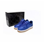 CLOT x Nike Air Force 1 'Royal University Blue Silk' - Exklusive Blaue Seiden-Sneaker mit Verborgener Musterung und Gummisohle | CJ5290-400