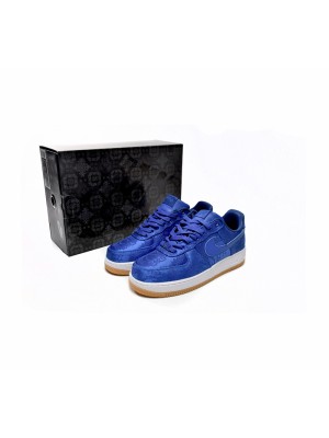 CLOT x Nike Air Force 1 'Royal University Blue Silk' - Exklusive Blaue Seiden-Sneaker mit Verborgener Musterung und Gummisohle | CJ5290-400