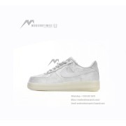 CLOT x Nike Air Force 1 'White Silk' - Elegant White Sneakers with Hidden Pattern and Translucent Sole | AO9286-100