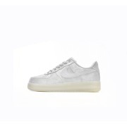 CLOT x Nike Air Force 1 'White Silk' - Elegant White Sneakers with Hidden Pattern and Translucent Sole | AO9286-100